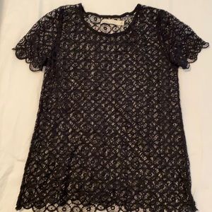 Hi-line/vintage Madewell lace t shirt